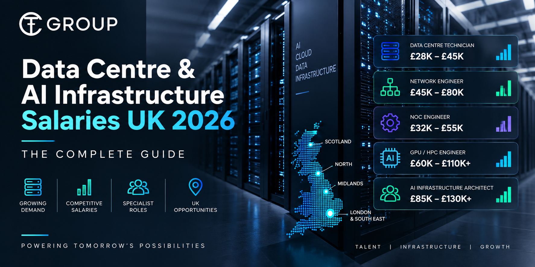 Data Centre and AI Infrastructure Salaries UK 2026 salary guide by TTC Group